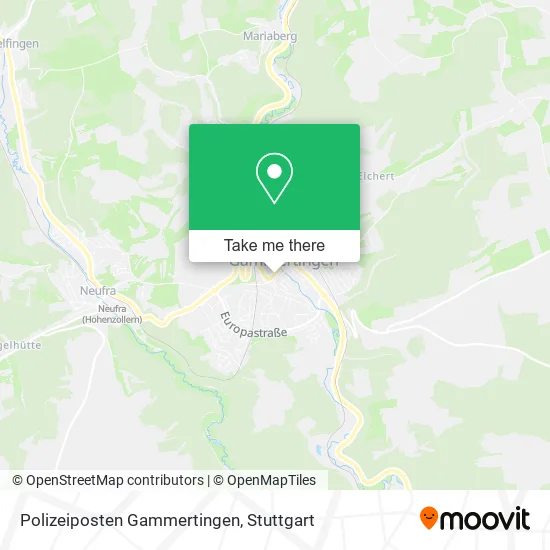 Карта Polizeiposten Gammertingen