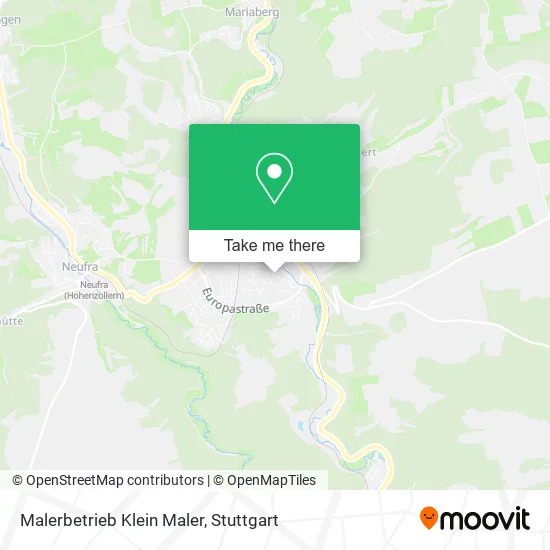 Карта Malerbetrieb Klein Maler
