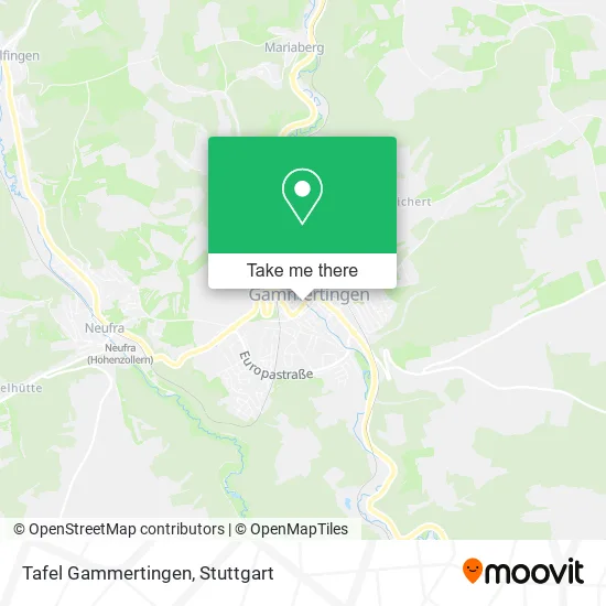 Карта Tafel Gammertingen
