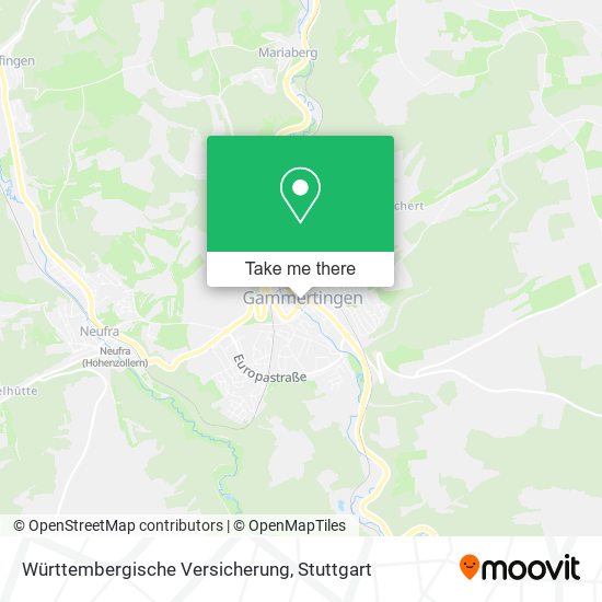 Карта Württembergische Versicherung