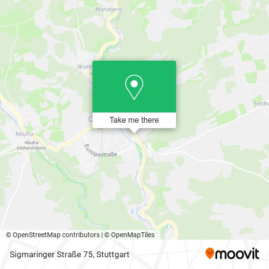 Sigmaringer Straße 75 map