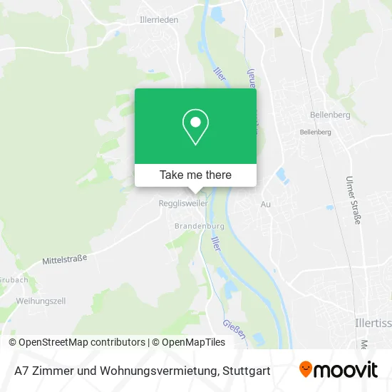 Карта A7 Zimmer und Wohnungsvermietung