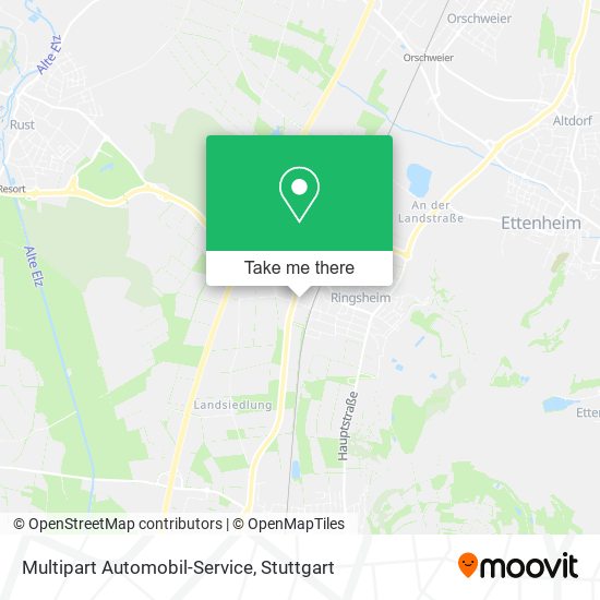 Multipart Automobil-Service map