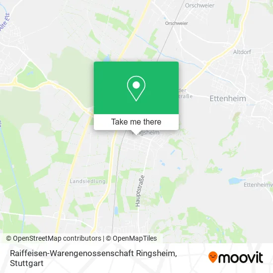 Карта Raiffeisen-Warengenossenschaft Ringsheim