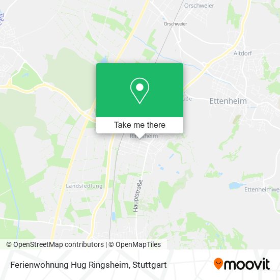 Карта Ferienwohnung Hug Ringsheim