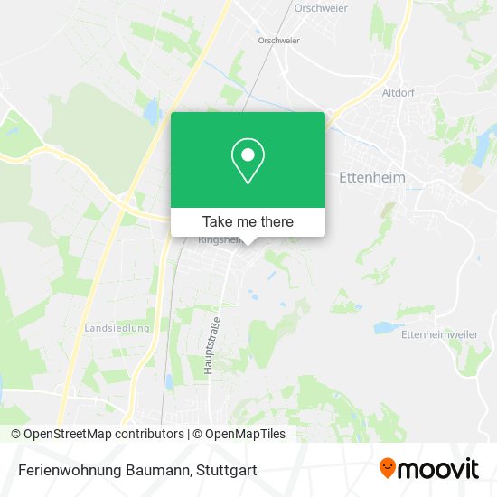 Ferienwohnung Baumann map