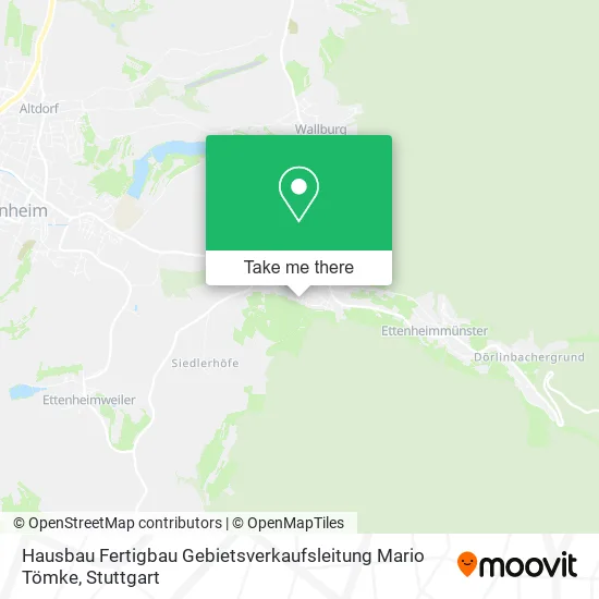 Карта Hausbau Fertigbau Gebietsverkaufsleitung Mario Tömke