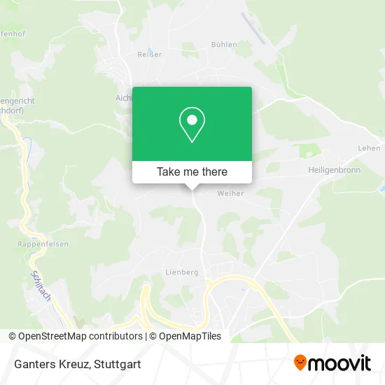 Карта Ganters Kreuz