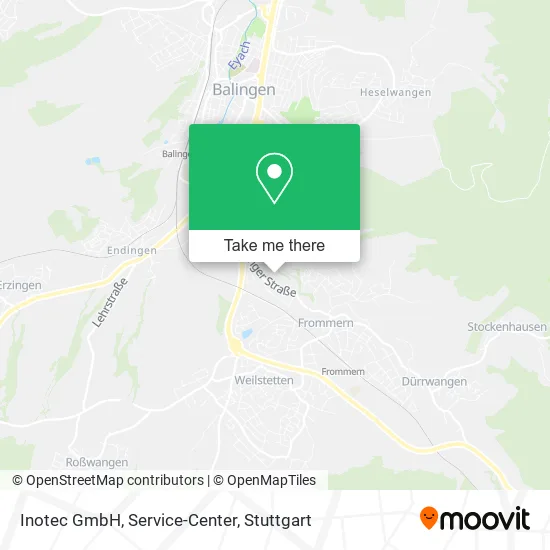 Карта Inotec GmbH, Service-Center