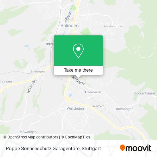 Poppe Sonnenschutz Garagentore map