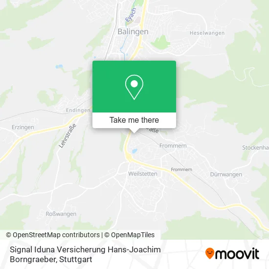 Карта Signal Iduna Versicherung Hans-Joachim Borngraeber