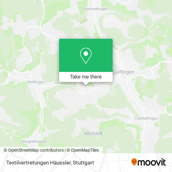 Карта Textilvertretungen Häussler