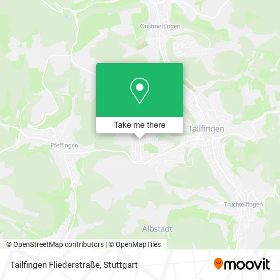 Карта Tailfingen Fliederstraße