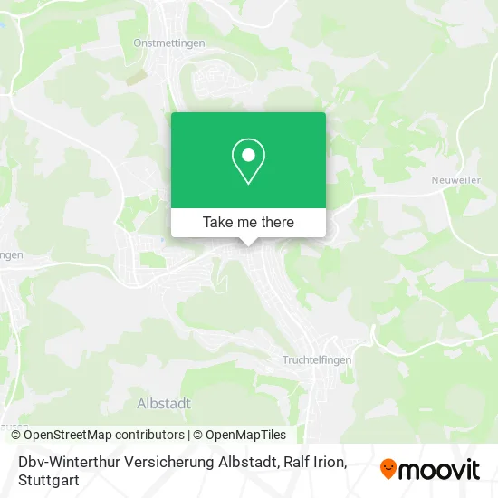 Карта Dbv-Winterthur Versicherung Albstadt, Ralf Irion