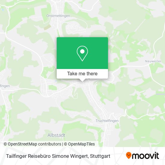 Tailfinger Reisebüro Simone Wingert map