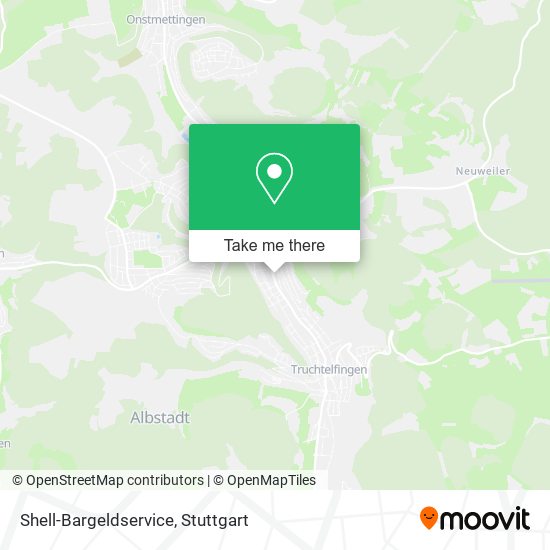 Shell-Bargeldservice map