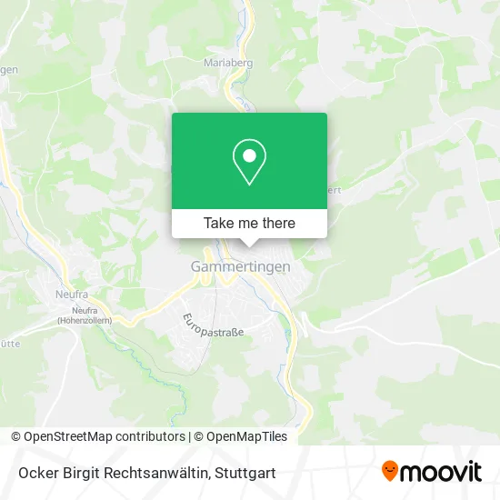 Карта Ocker Birgit Rechtsanwältin
