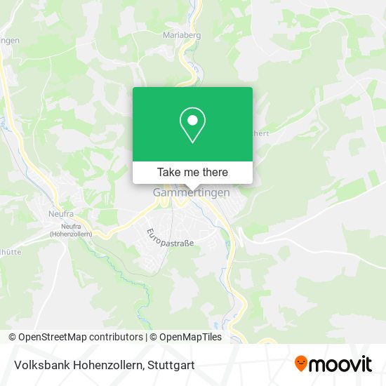 Карта Volksbank Hohenzollern