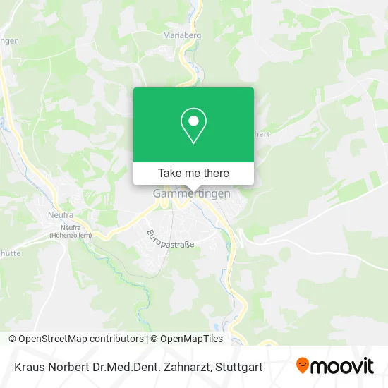 Карта Kraus Norbert Dr.Med.Dent. Zahnarzt