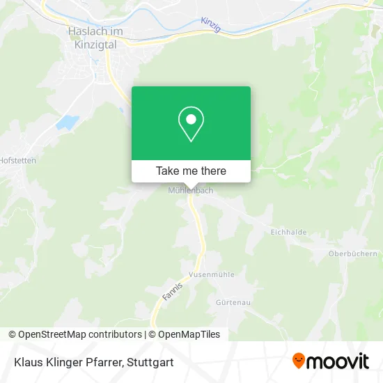 Карта Klaus Klinger Pfarrer