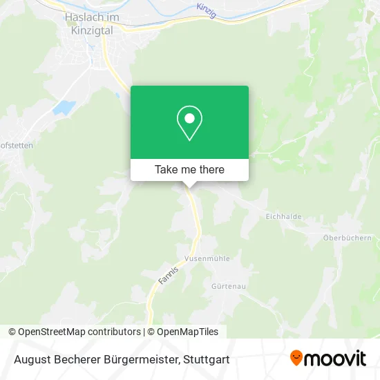 Карта August Becherer Bürgermeister