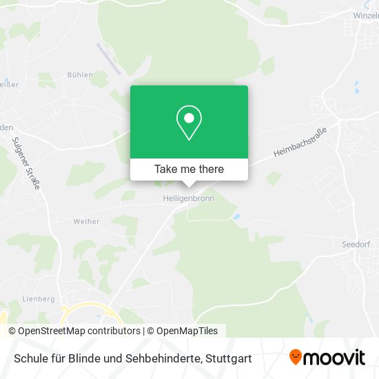 Карта Schule für Blinde und Sehbehinderte
