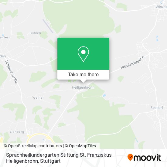 Sprachheilkindergarten Stiftung St. Franziskus Heiligenbronn map
