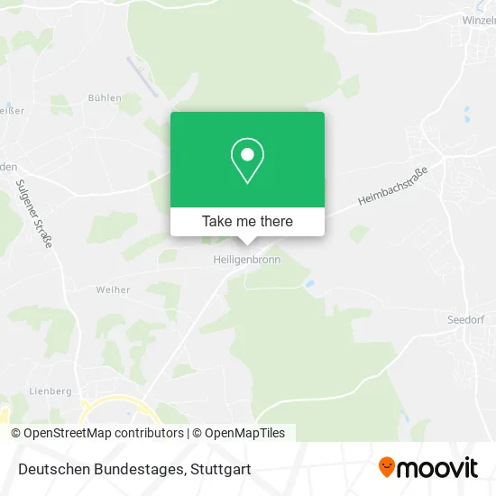 Карта Deutschen Bundestages