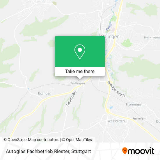 Карта Autoglas Fachbetrieb Riester