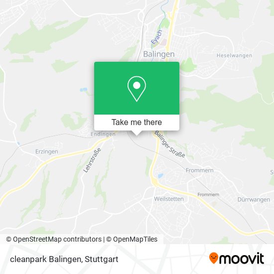 Карта cleanpark Balingen
