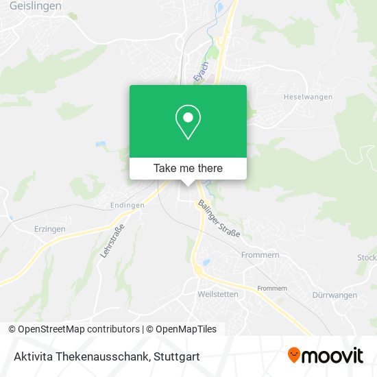 Aktivita Thekenausschank map