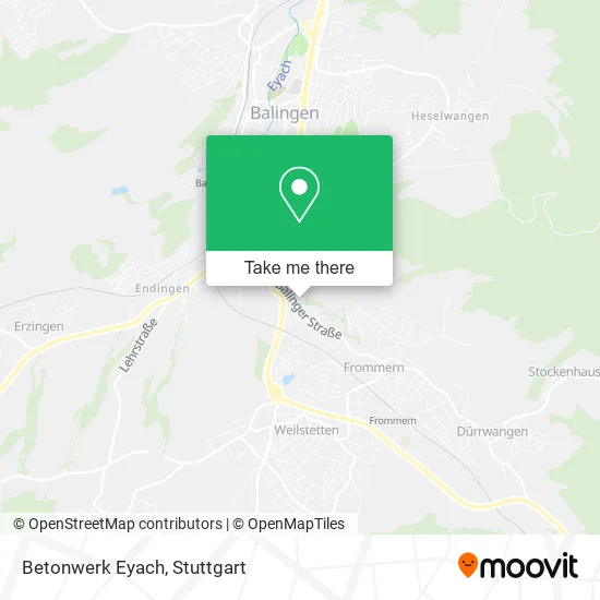 Карта Betonwerk Eyach