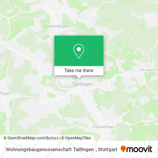 Карта Wohnungsbaugenossenschaft Tailfingen .