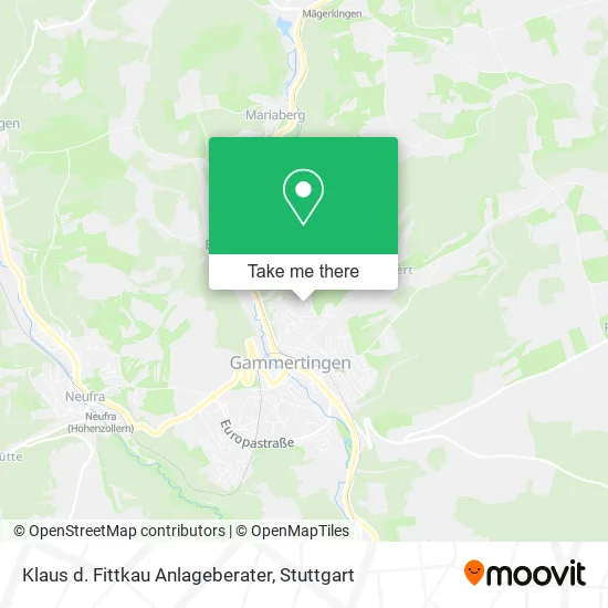 Карта Klaus d. Fittkau Anlageberater