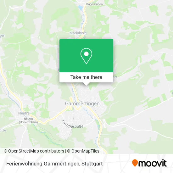 Карта Ferienwohnung Gammertingen
