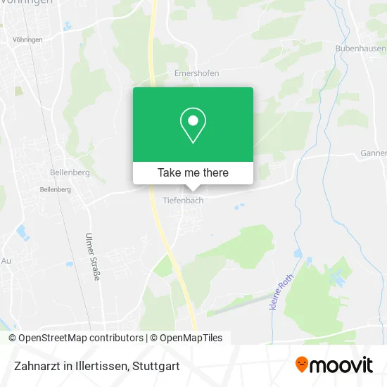 Карта Zahnarzt in Illertissen