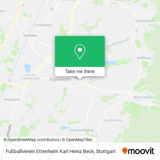 Карта Fußballverein Ettenheim Karl Heinz Beck
