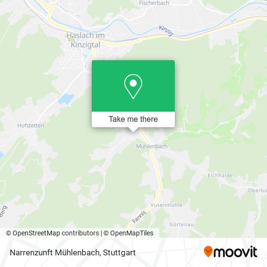 Narrenzunft Mühlenbach map