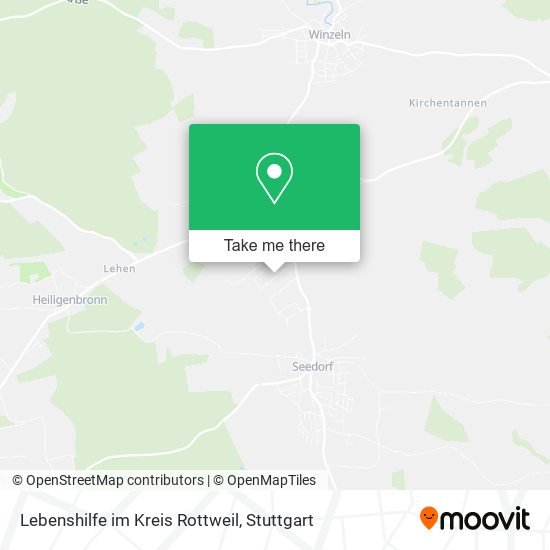 Lebenshilfe im Kreis Rottweil map