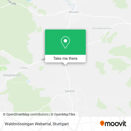 Карта Waldmössingen Webertal
