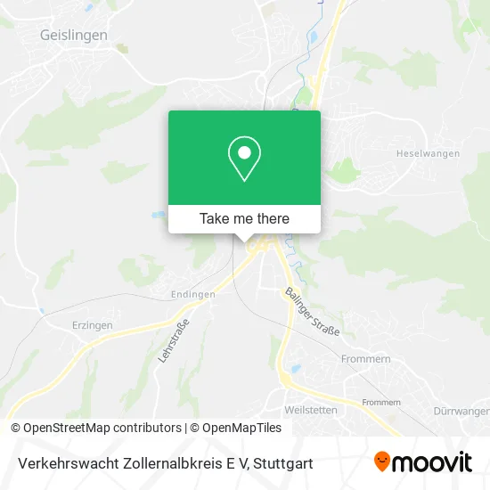 Карта Verkehrswacht Zollernalbkreis E V