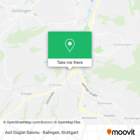 Карта Asil Dügün Salonu - Balingen
