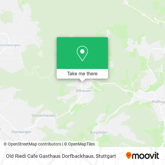 Карта Old Riedi Cafe Gasthaus Dorfbackhaus