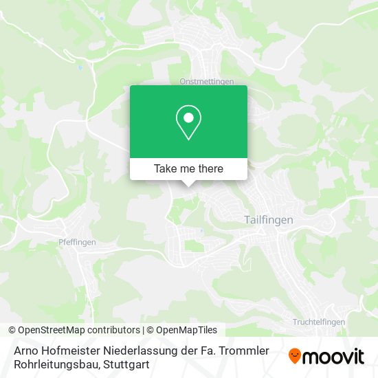 Arno Hofmeister Niederlassung der Fa. Trommler Rohrleitungsbau map