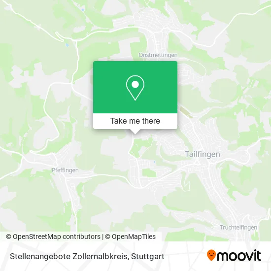 Карта Stellenangebote Zollernalbkreis