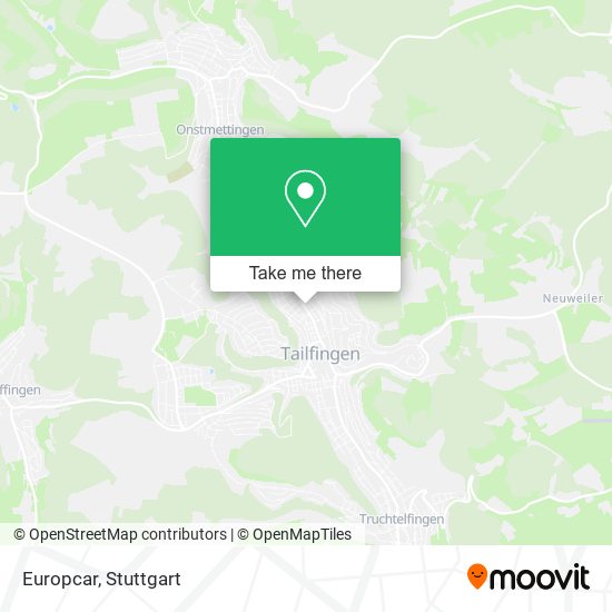 Europcar map