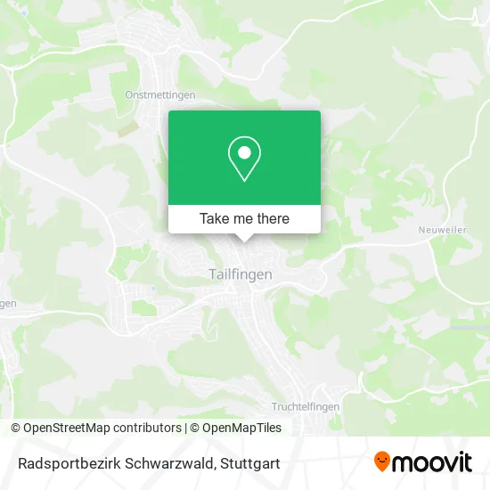Карта Radsportbezirk Schwarzwald