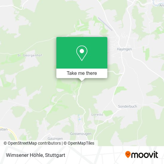 Карта Wimsener Höhle