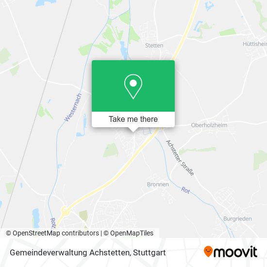 Gemeindeverwaltung Achstetten map