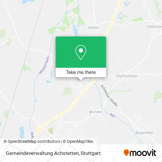 Карта Gemeindeverwaltung Achstetten